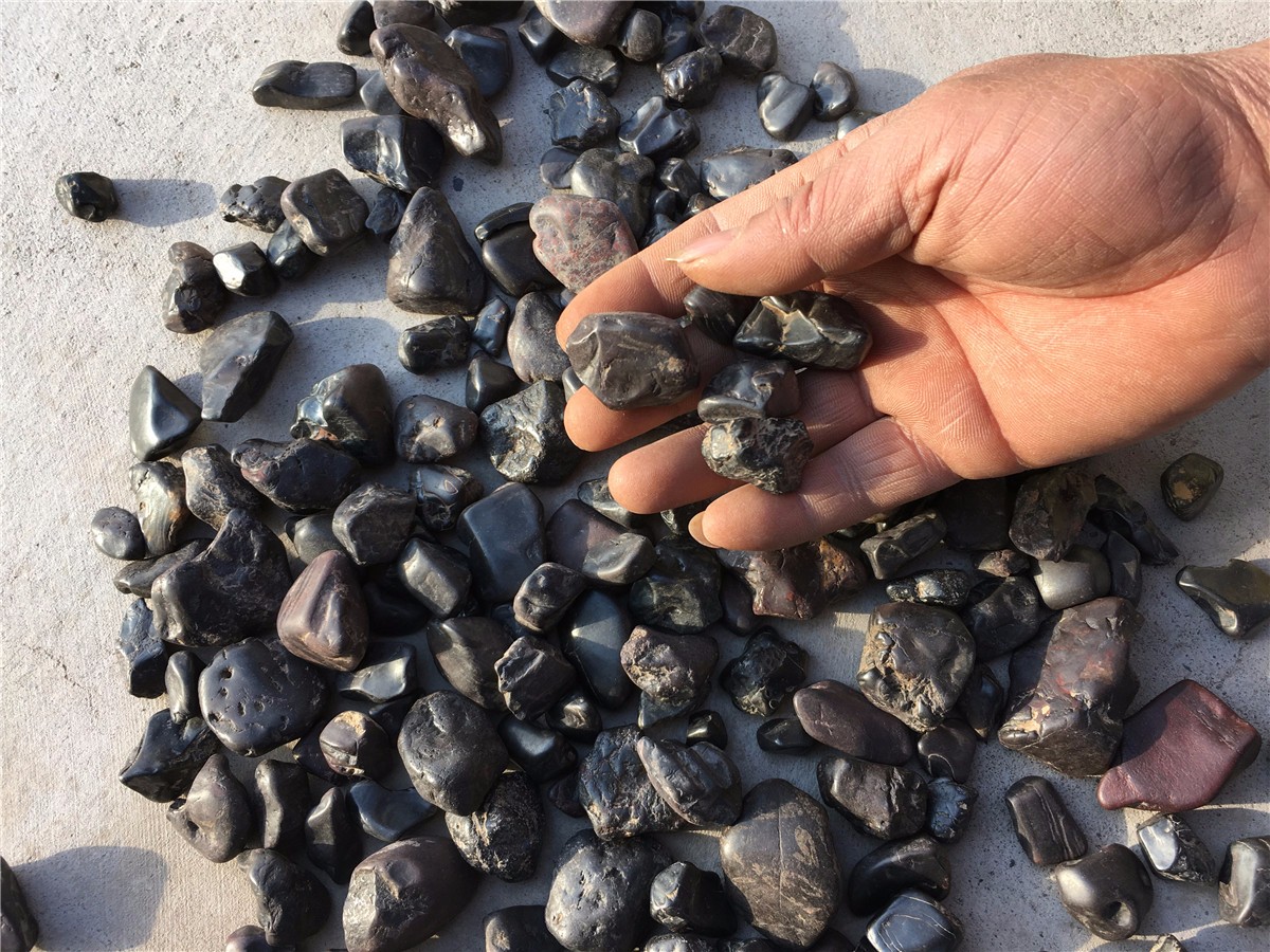 黄河边村民捡的陨石论斤卖 小的一斤10元