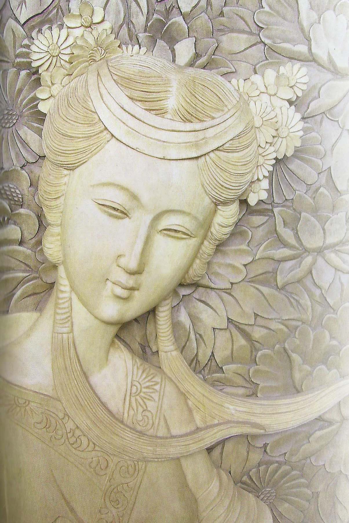 中国木雕仕女与中国话仕女的渊源(美图鉴赏)