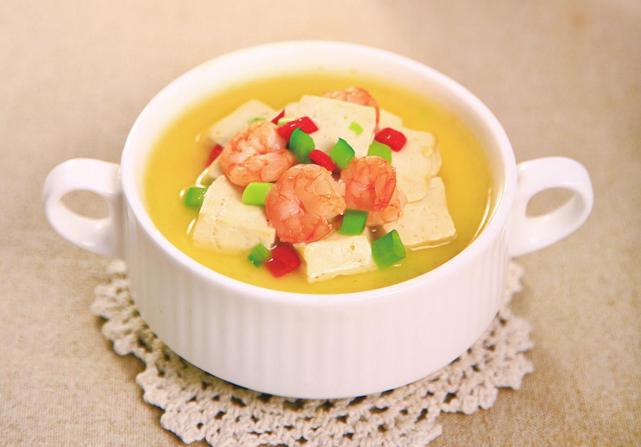 芙蓉豆腐 口感滑嫩 味道咸鲜 端上桌都围着抢 真好吃