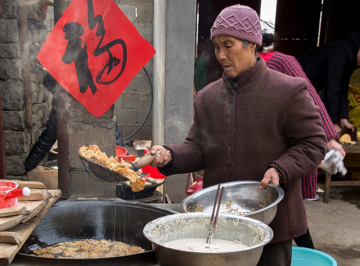 山村里的特有的年味 这样的年味已经逐渐在消失
