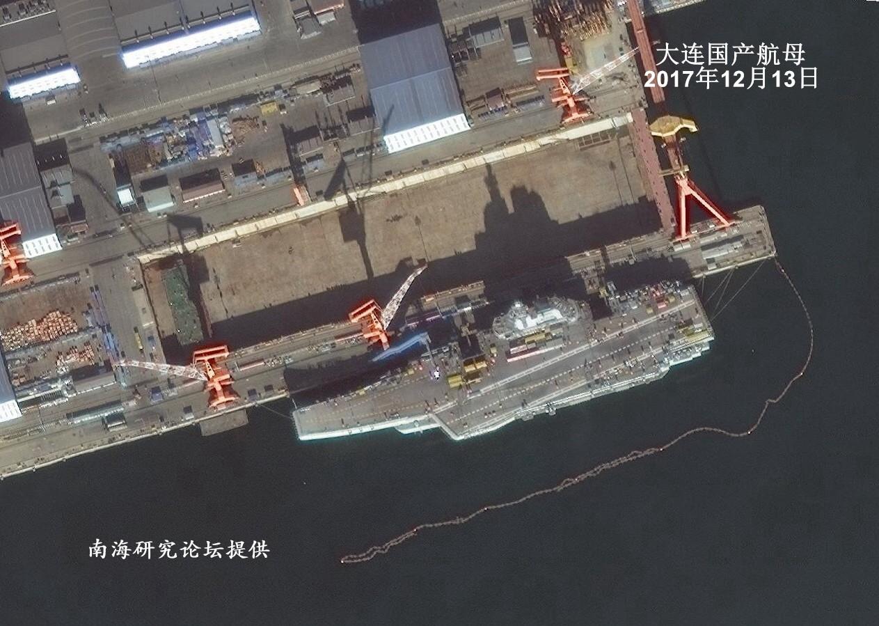 中国海军双航母编队会有多强?答案藏在这些卫星图里
