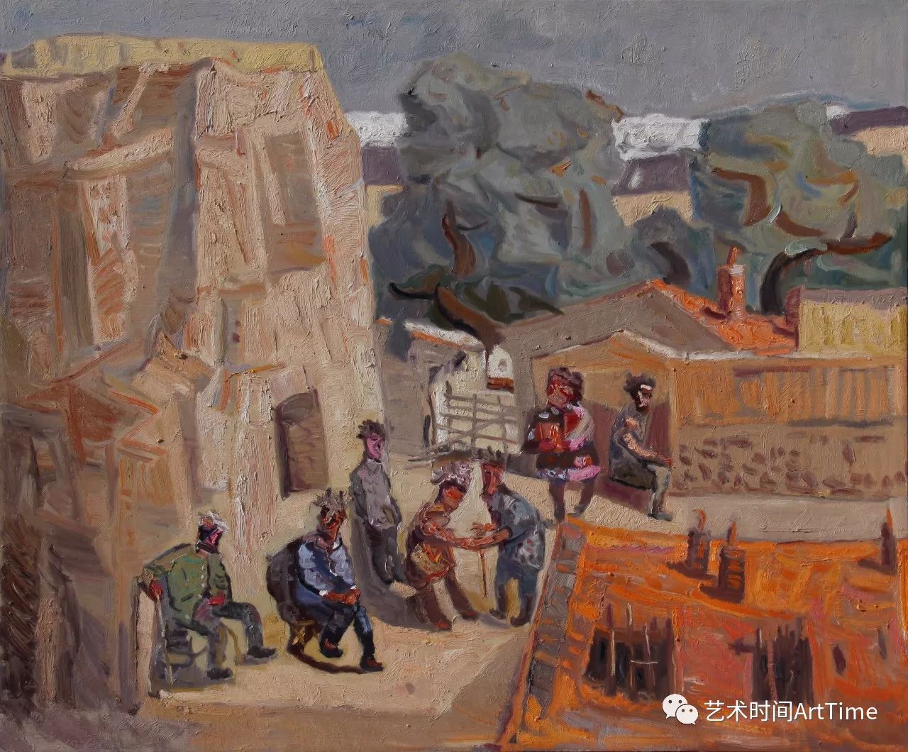 信天畅游于来油画作品赏析