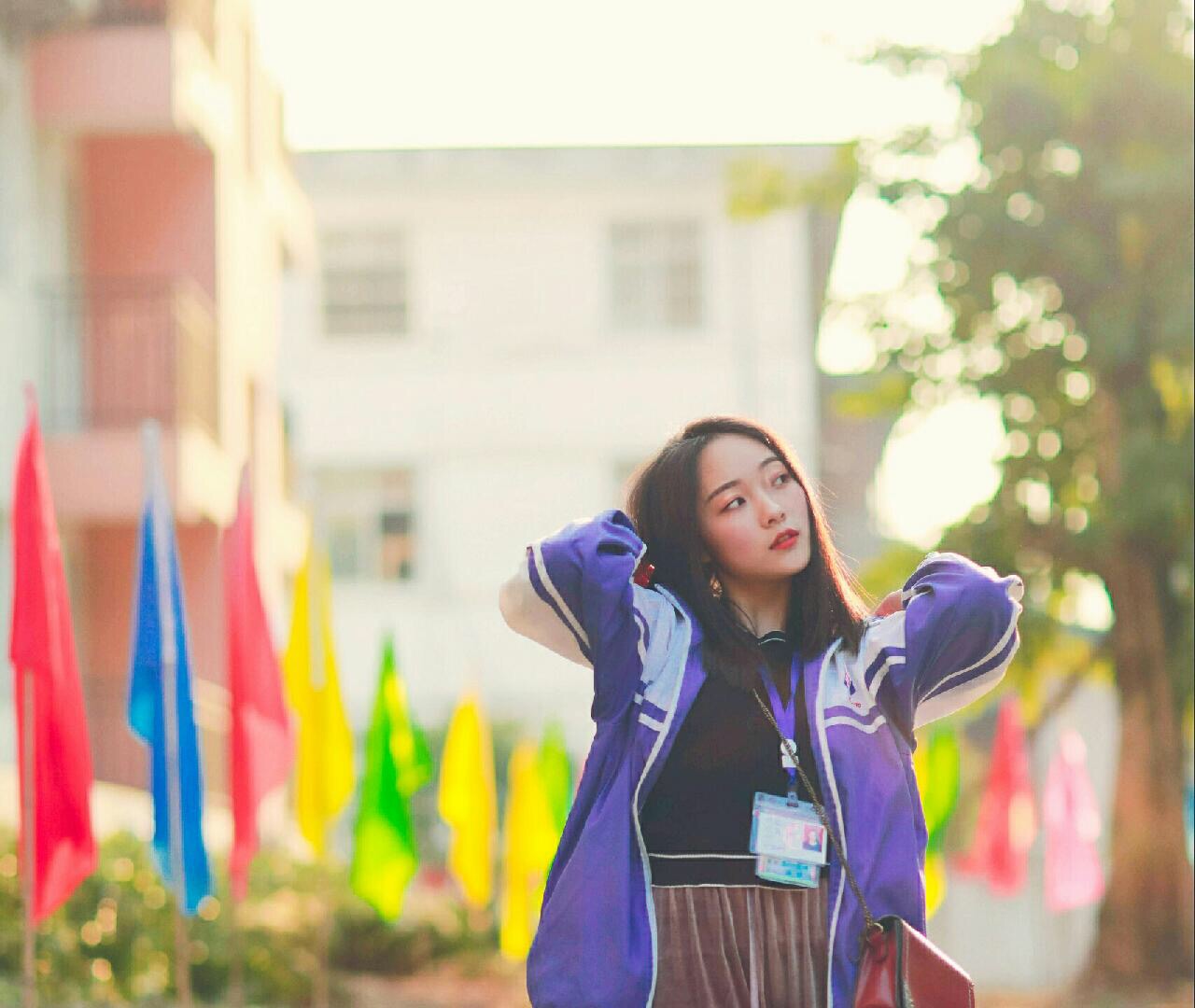 校花美女 年龄17 高三 来自四川达州 2018播表艺考生