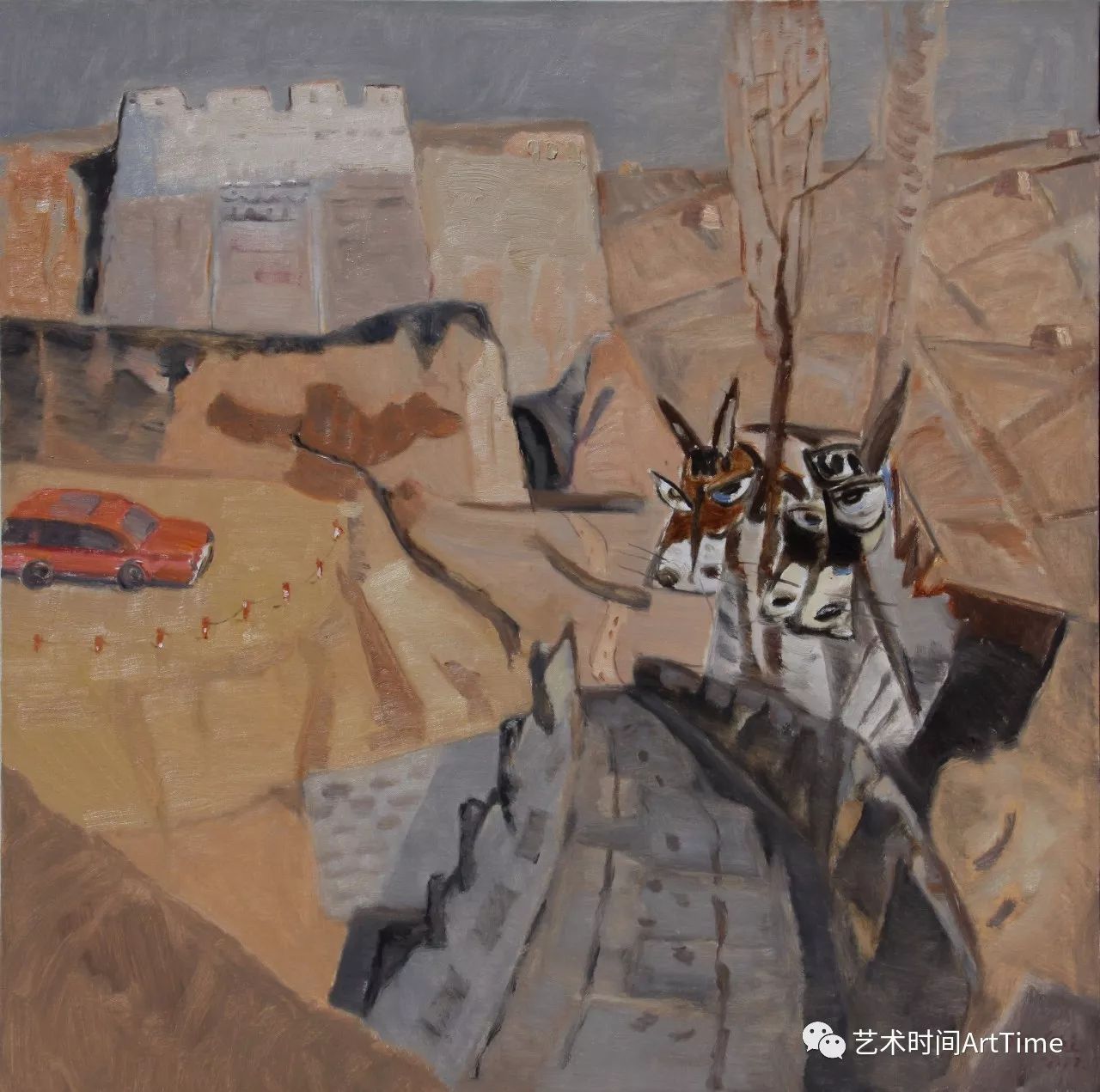 信天畅游于来油画作品赏析