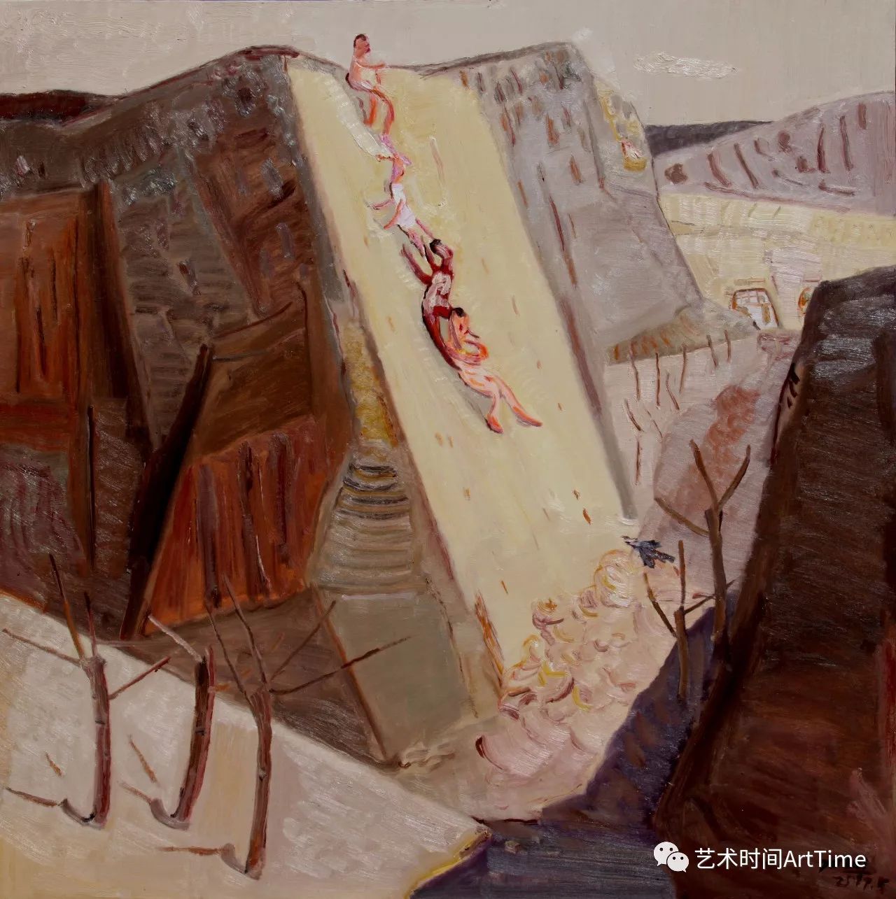 信天畅游于来油画作品赏析
