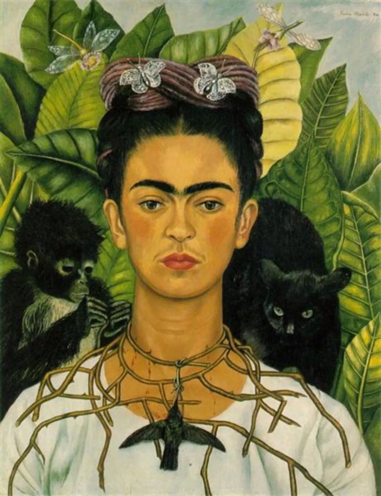 两个弗里达 / the two fridas, 1939弗里达·卡罗夸张,艳丽的造型
