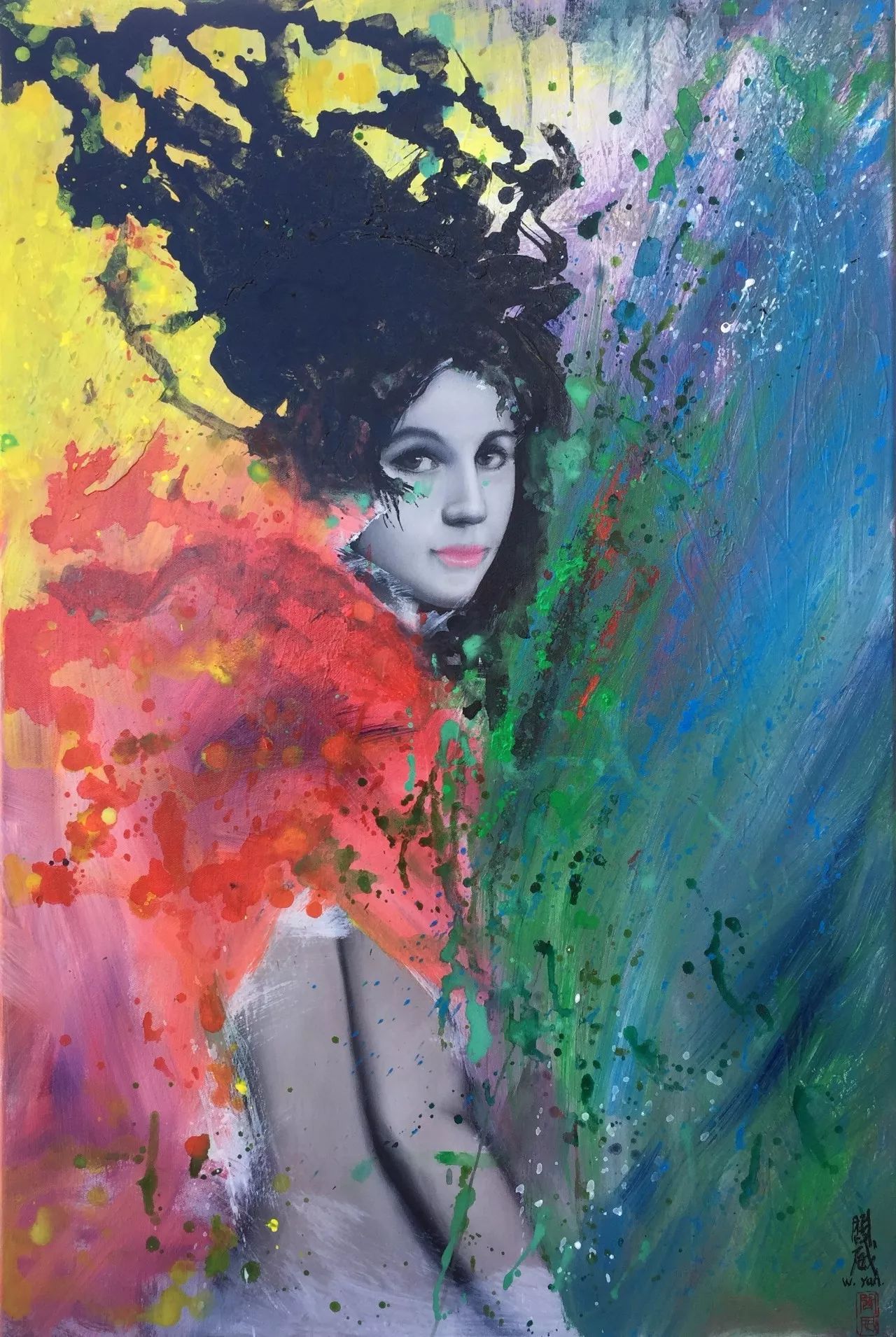 艺展中国旅加华裔著名画家阎威绘画作品展