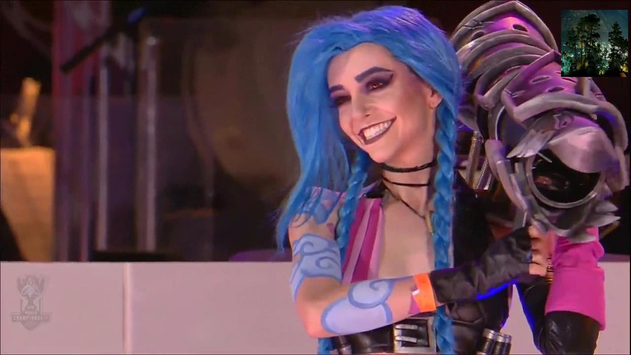 英雄联盟cosplay秀金克丝神还原