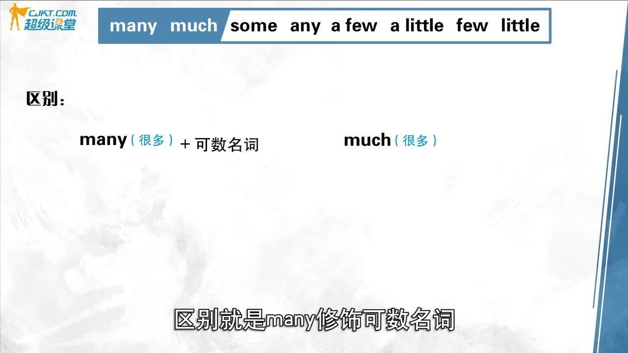 英语学习 many和much,表示很多,区别就是many修饰可数名词...|名词|形容词|不可_新浪新闻