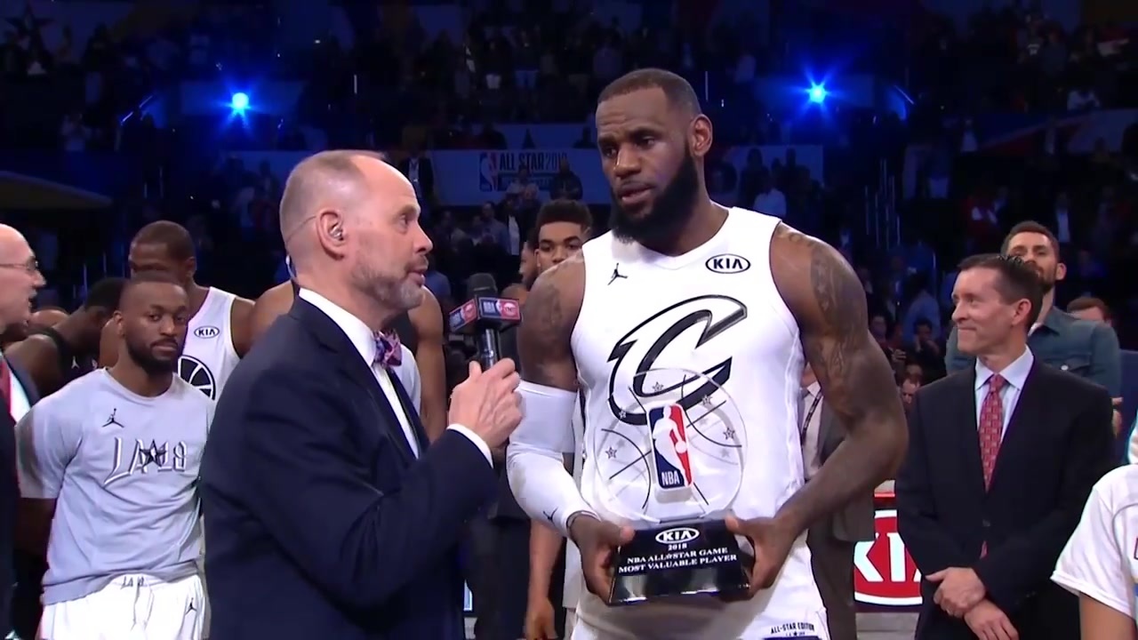 nba全明星2018年全明星赛落下帷幕,最终詹姆斯队148-145战胜库.