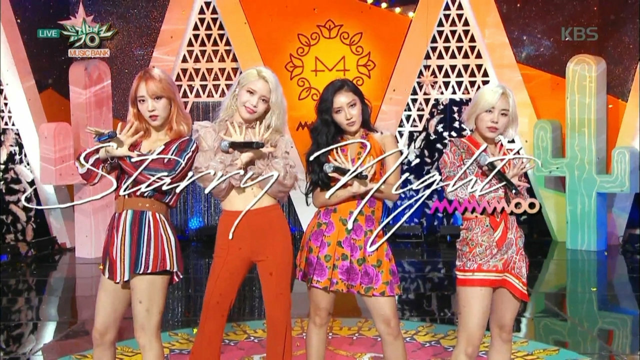180309 kbs音乐银行 mamamoo《星星闪耀的夜晚》音乐现场