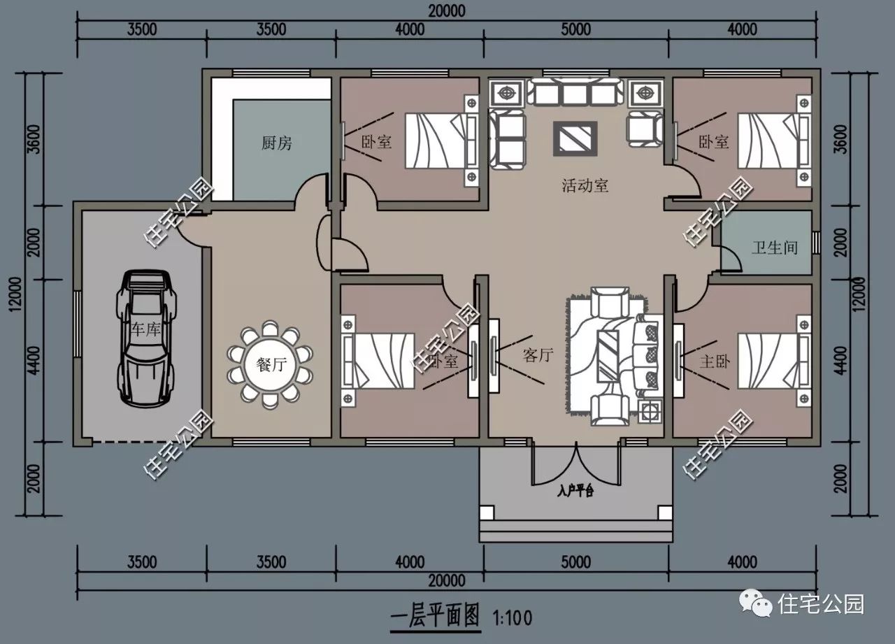 3套平层农村别墅第3套16万第1套2种布局哪个更好