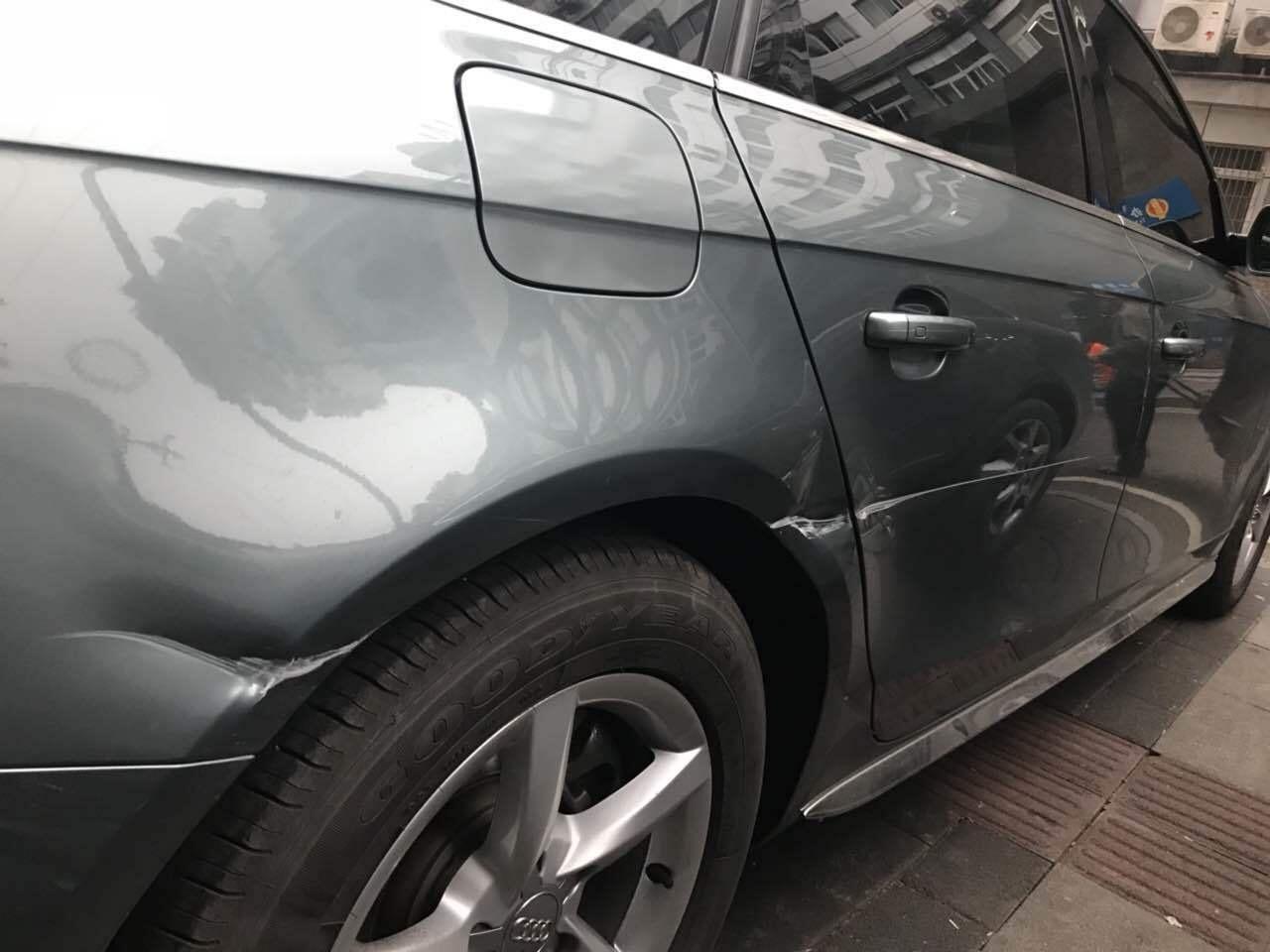 奥迪被刮道口子 找不到肇事者 怎么办?