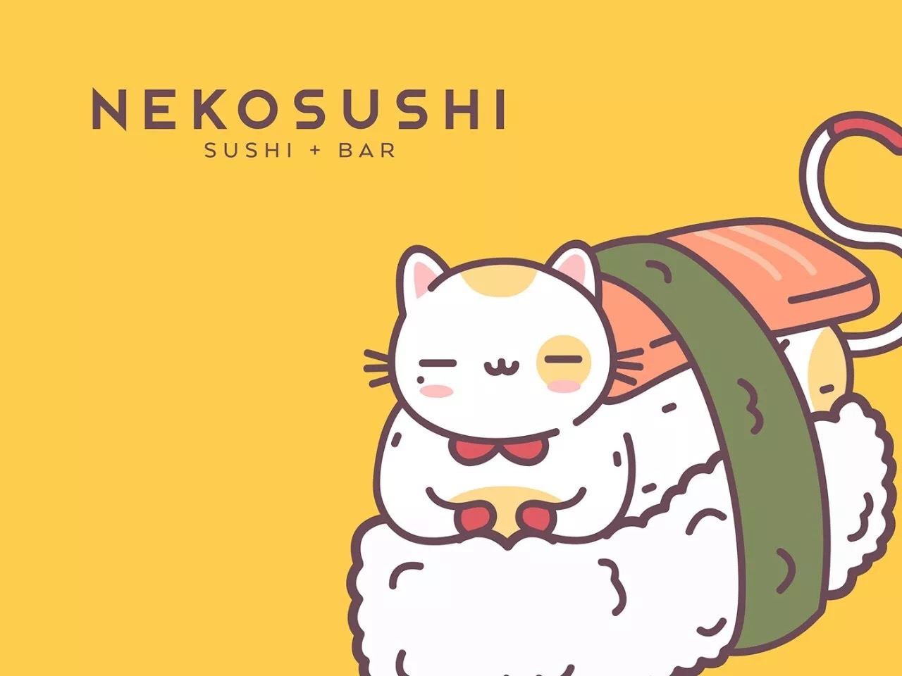 品牌设计|nekosushi寿司餐厅品牌形象vi设计_新浪看点