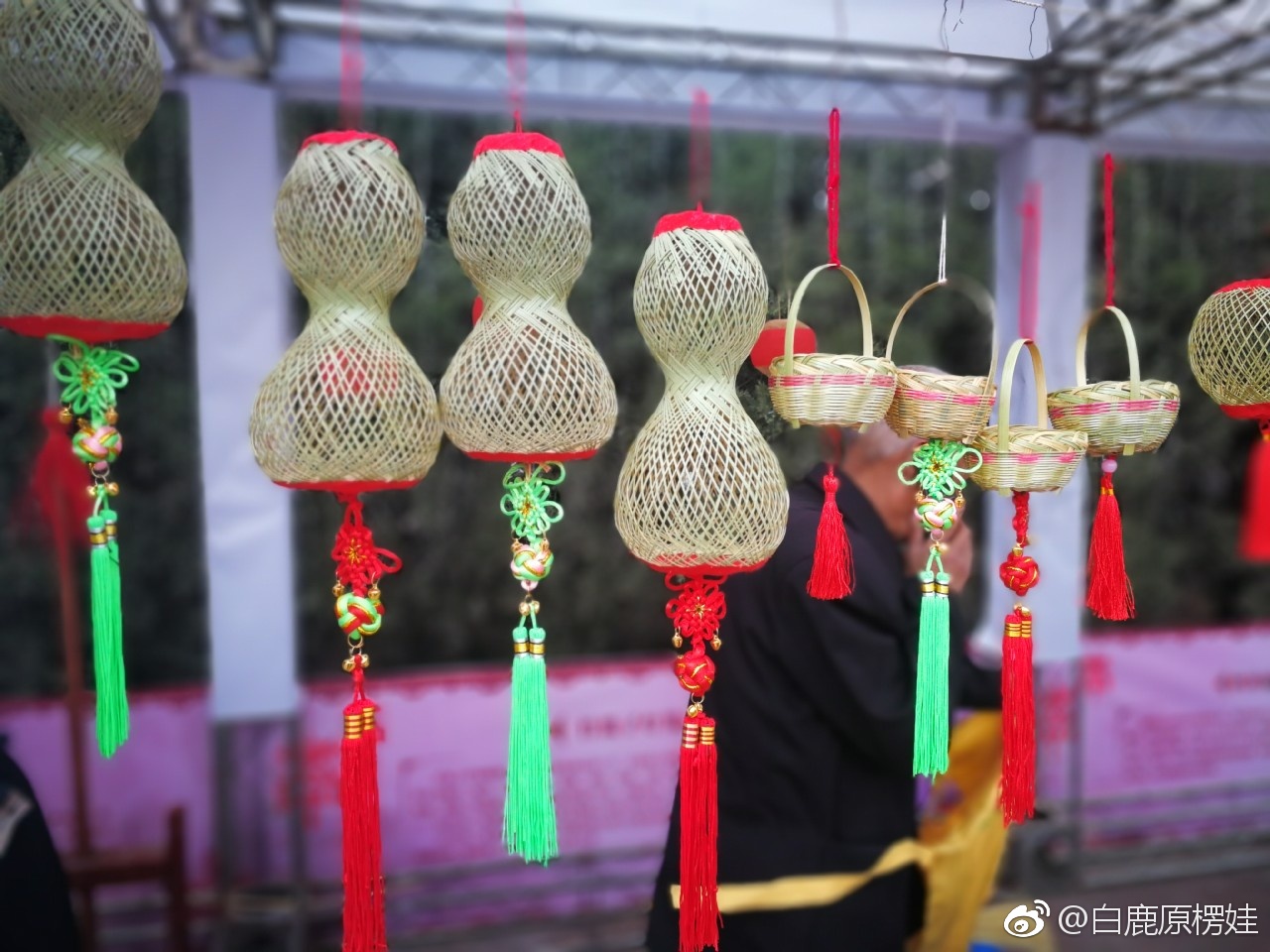 西安世园会新春庙会非物质文化遗产,白鹿原火葫芦灯笼