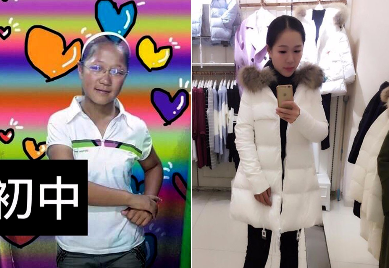 女生节网友晒对比照片:真是女大十八变 !