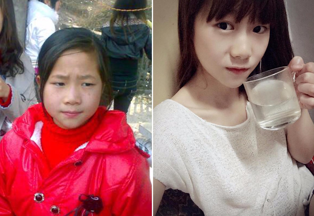 女生节网友晒对比照片:真是女大十八变 !