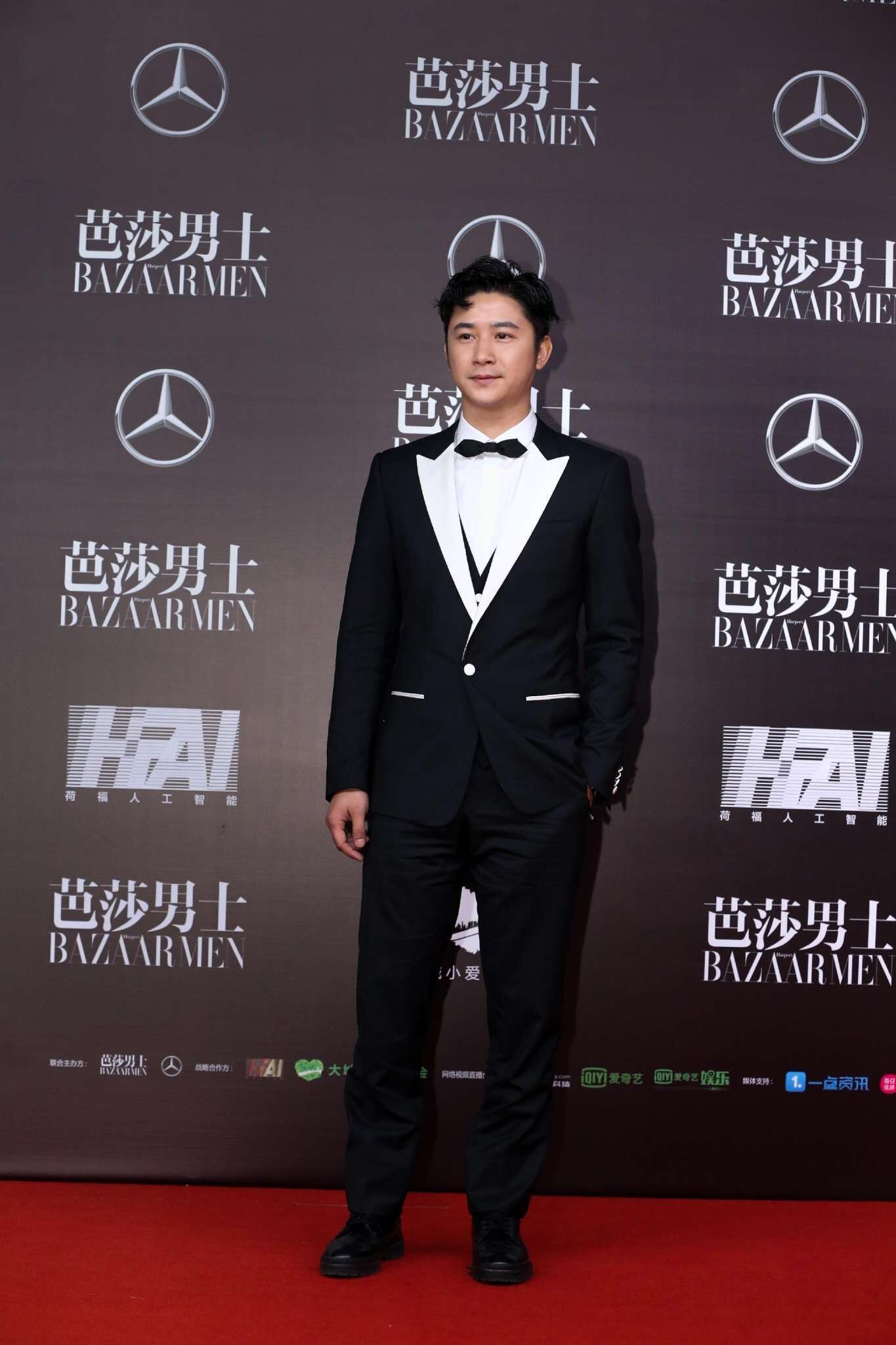 青年演员张浩天受邀参加芭莎男士年度盛典