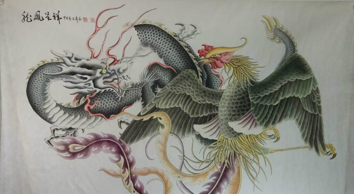 白延奇画龙作品赏析