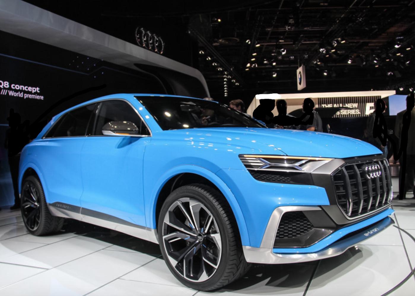 奥迪q8已上路, 自着500万豪车的气势!