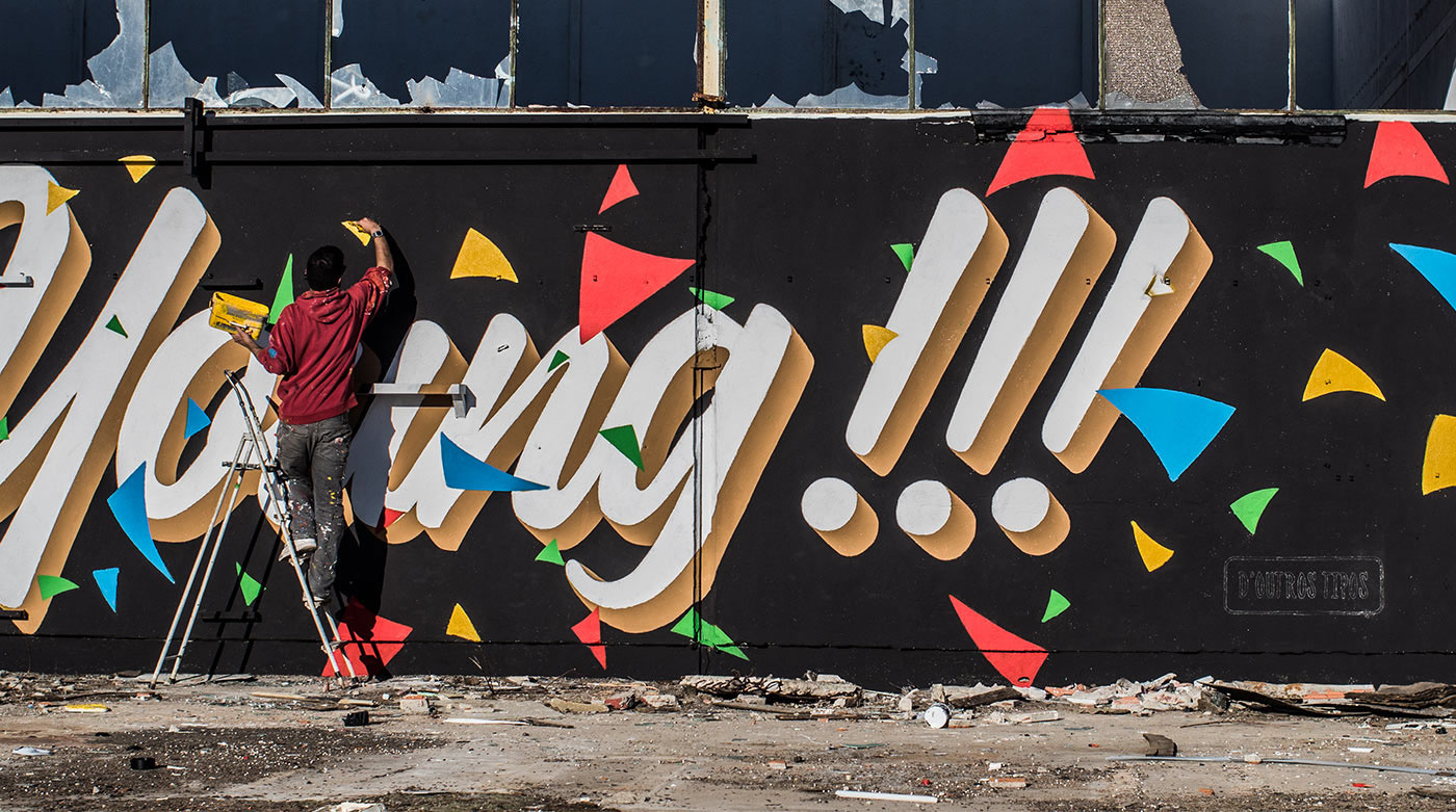 正在创作的涂鸦艺术家jo00opereira