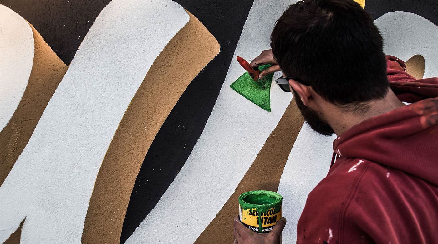 正在创作的涂鸦艺术家jo00opereira