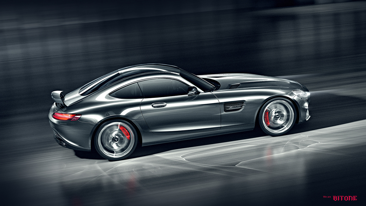 梅赛德斯奔驰amg cgi渲染效果图.