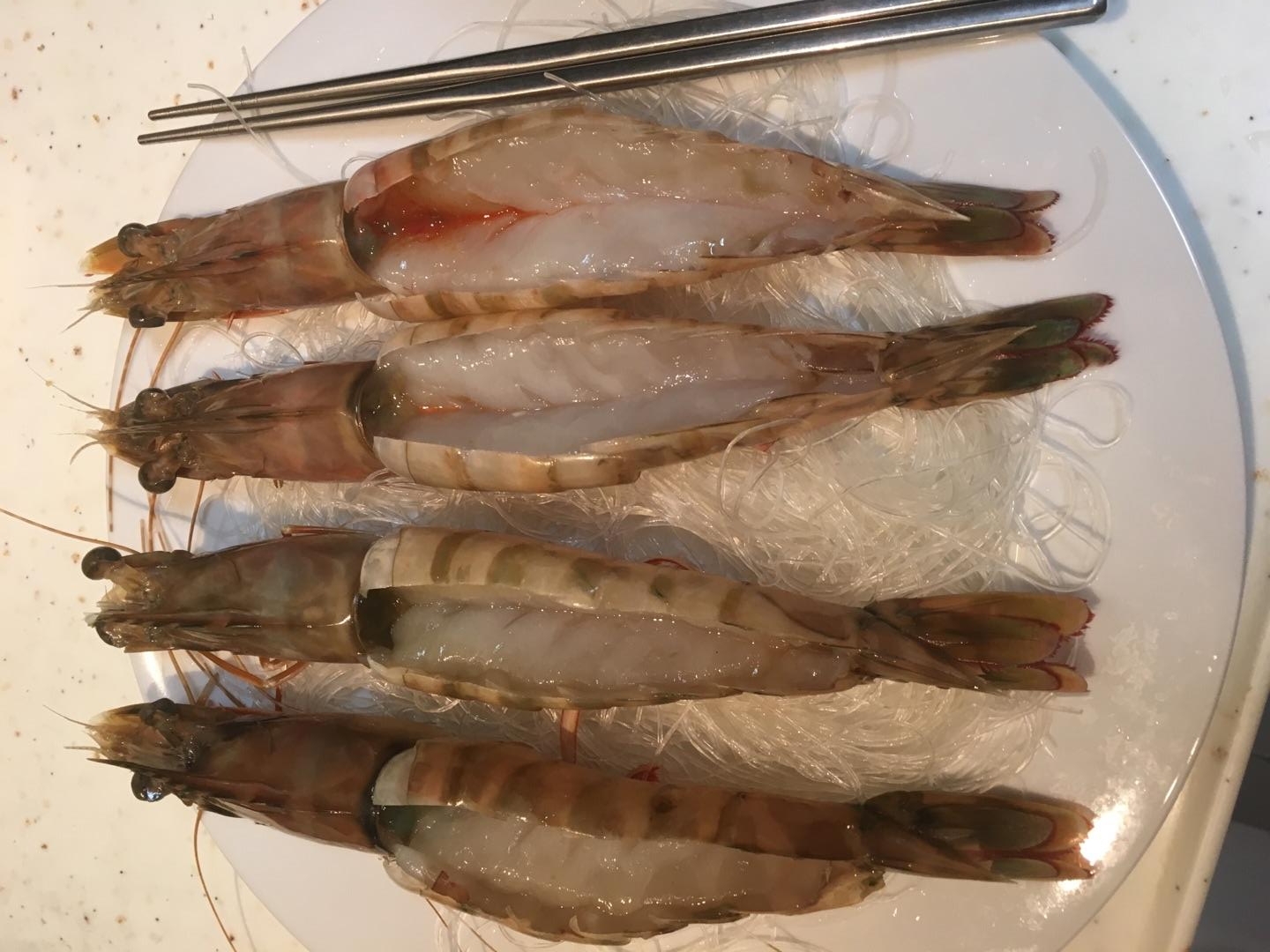 撬开你的胃,蒜蓉开背虾