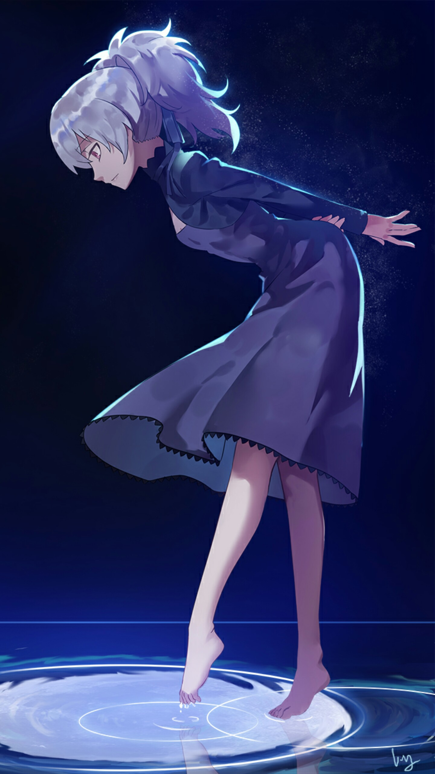 动漫二次元美少女害怕寂寞于是你爱上一阵一阵迎面而来的风