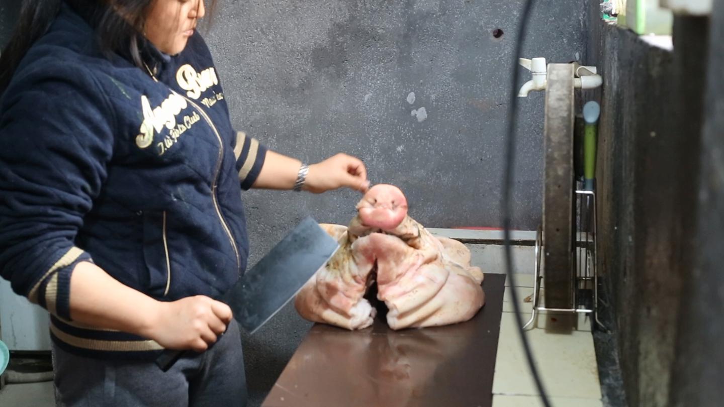 大姐卤猪头肉, 做法简单, 4元一斤随便吃