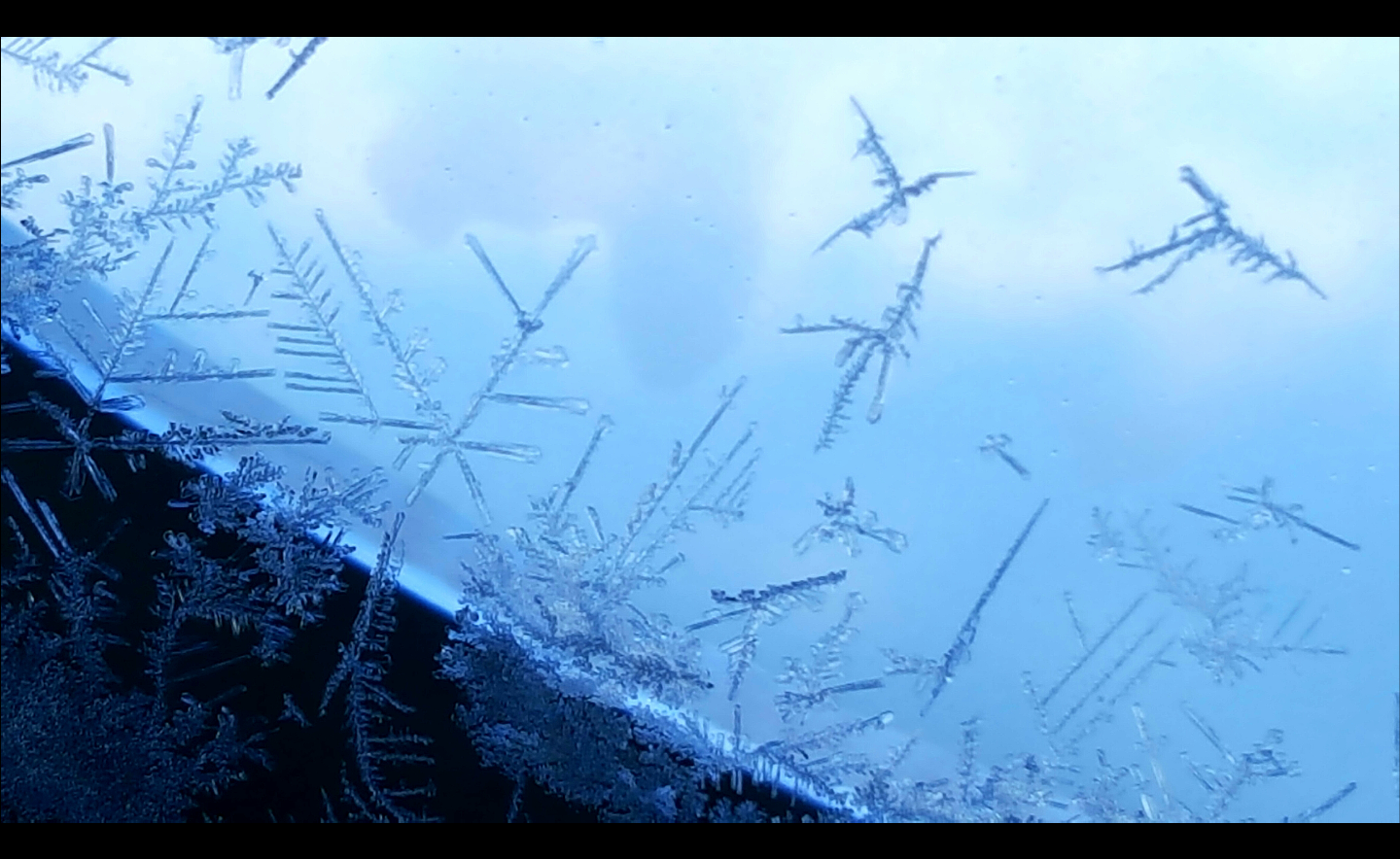 冰花是空气中水蒸气遇冷凝华成的小冰晶.