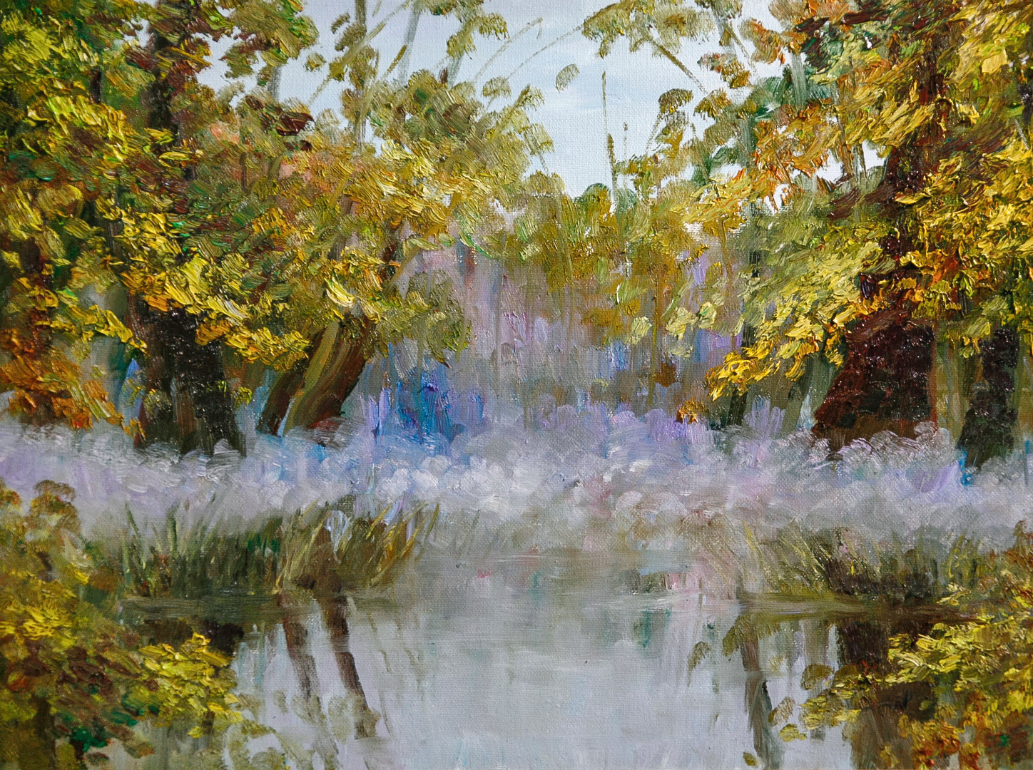 情注森林的油画名家侯占瑞