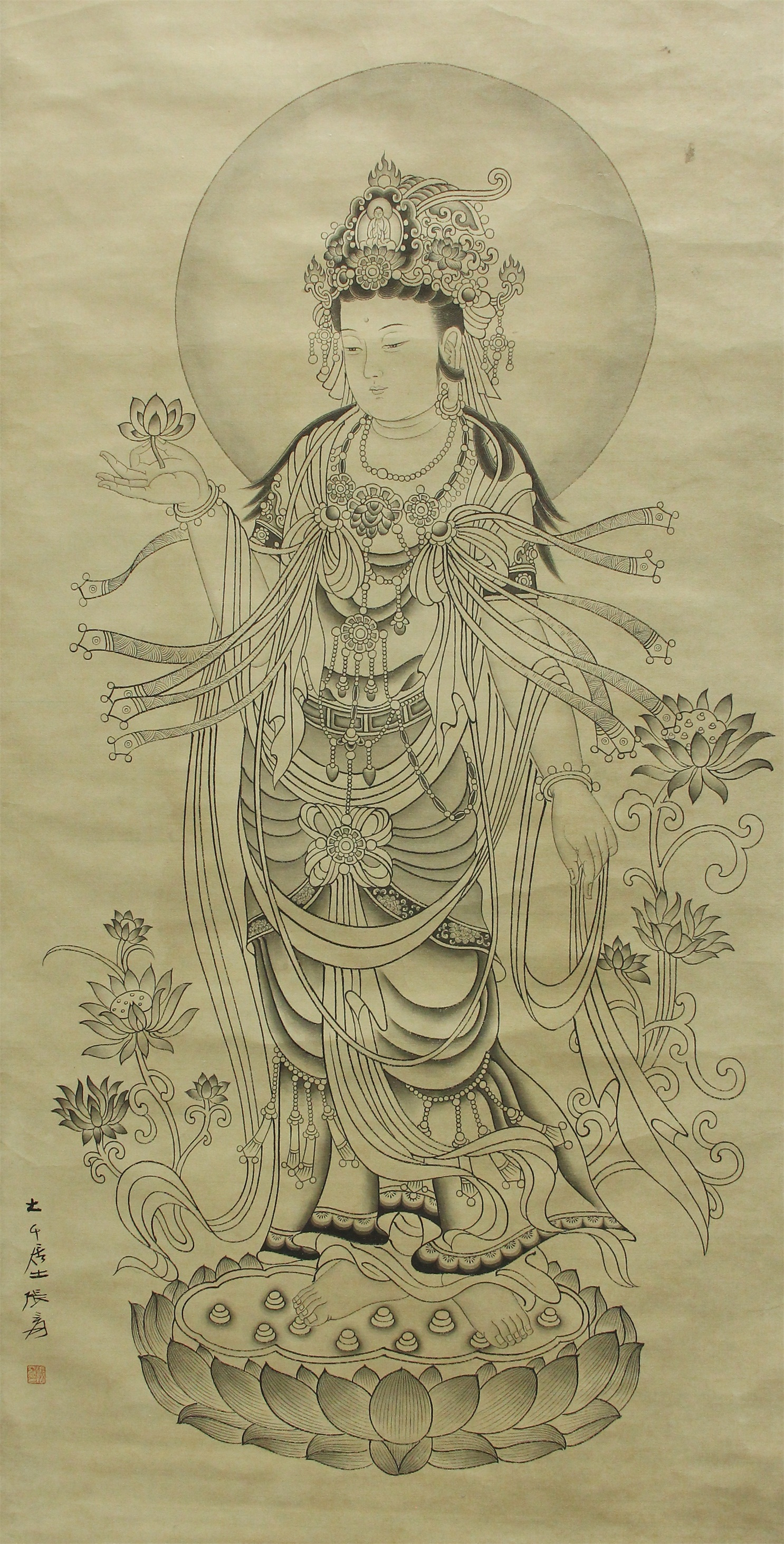 东方之笔——张大千南海观音像·立轴