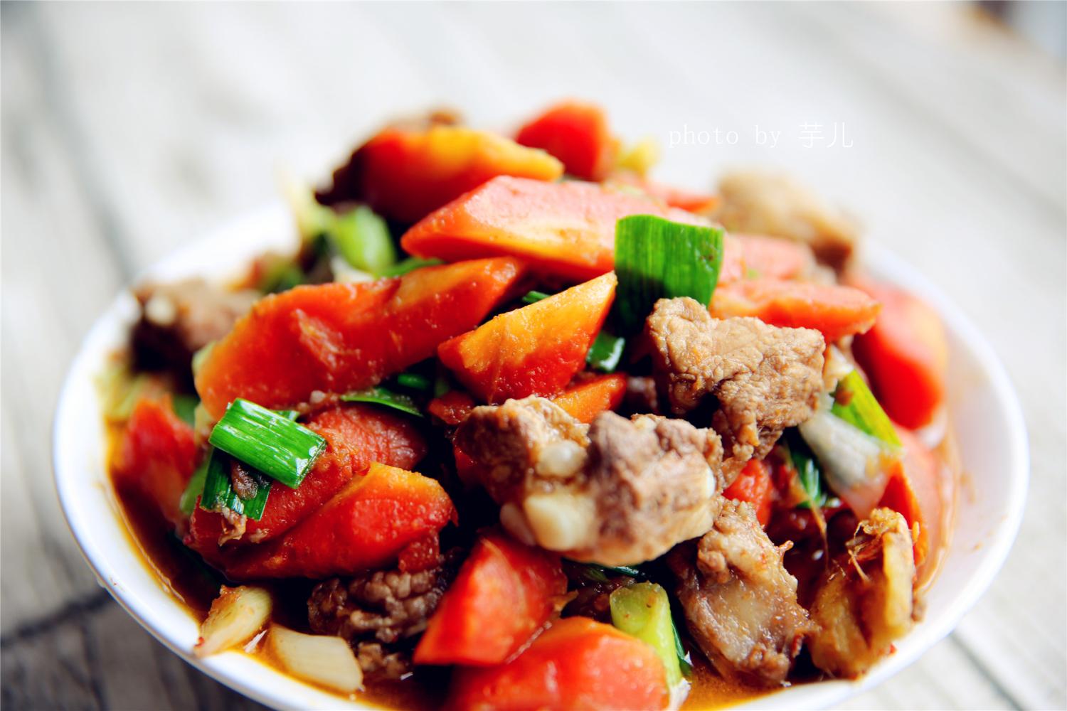 味道鲜美的抗癌佳肴, 胡萝卜烧排骨, 老人小孩都喜欢! 越吃越健康