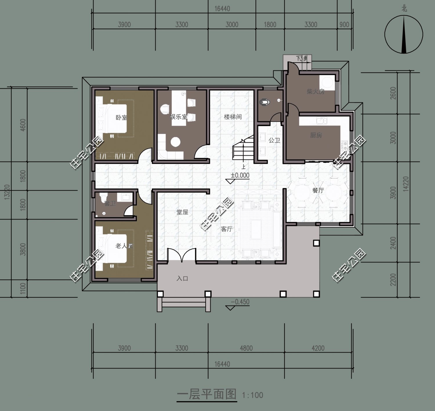 农村自建别墅14x10米,34万2兄弟一人盖一栋,成为全村最美风景线