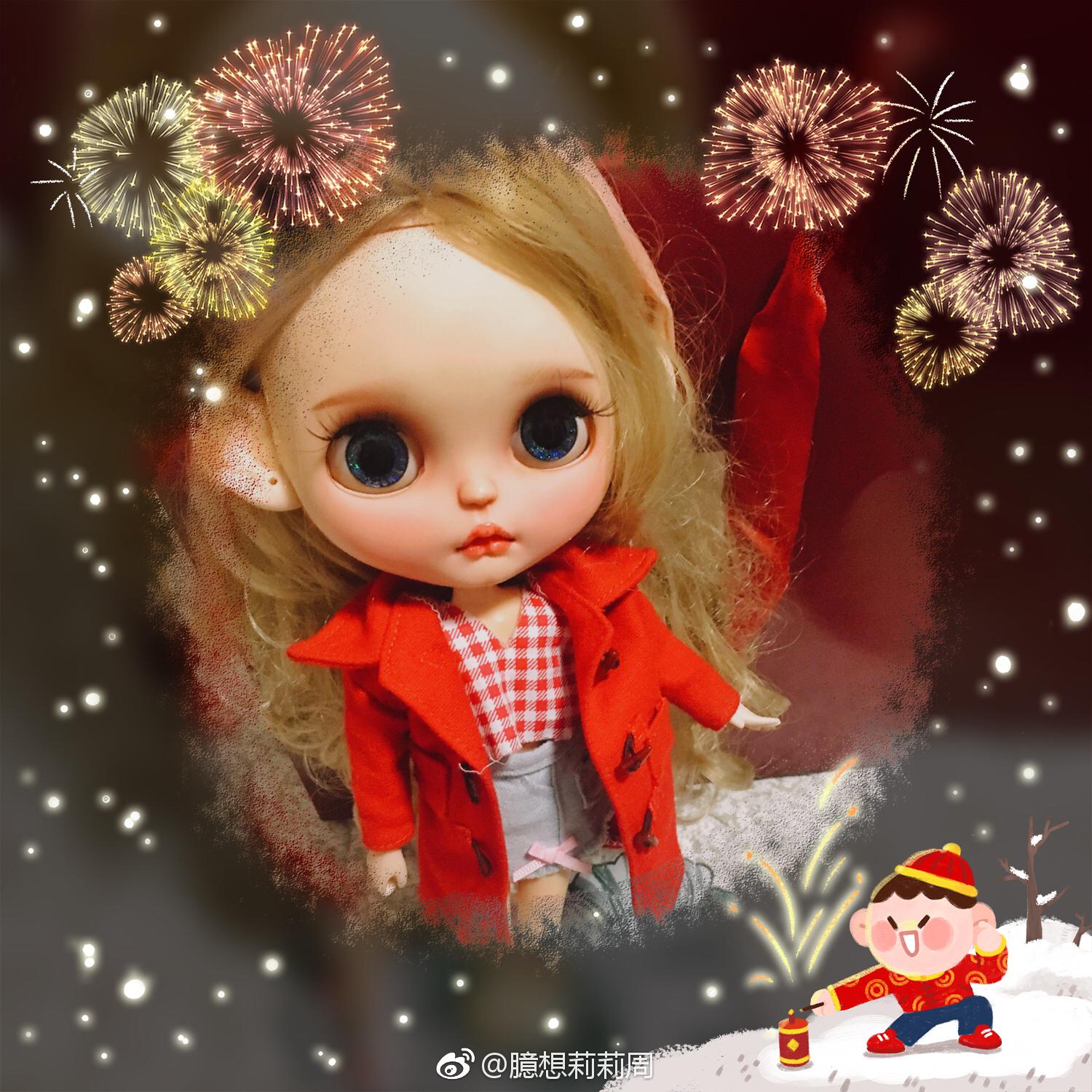 今天过年给我的小宝宝们也换上红色衣服,祝大家新年快乐哦