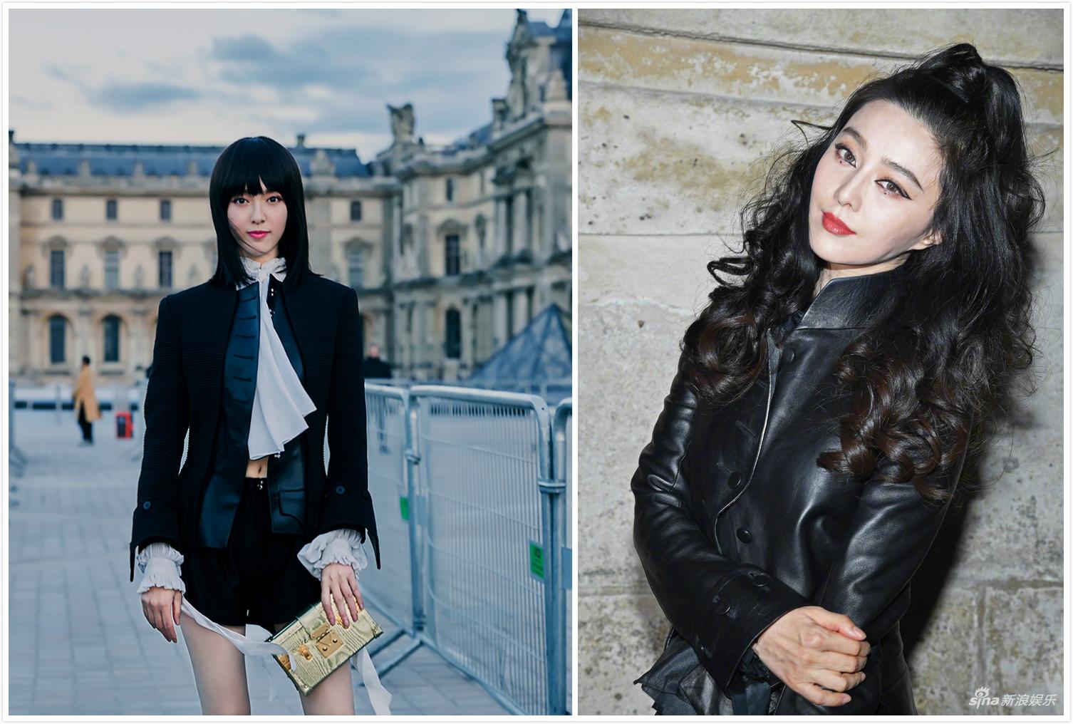 巴黎时装周范冰冰唐嫣pk,当性感野猫遇上夜店女郎