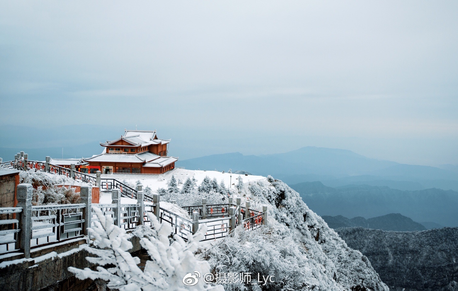 峨眉山景区2018绝美雪景