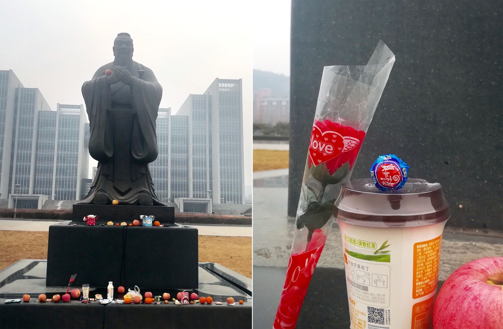 水果棒棒糖短视频制作 考试季孔子成全球“顶流”?外国学生扎堆祈福 现场有鲜花水果,还给雕像夹上了棒棒糖