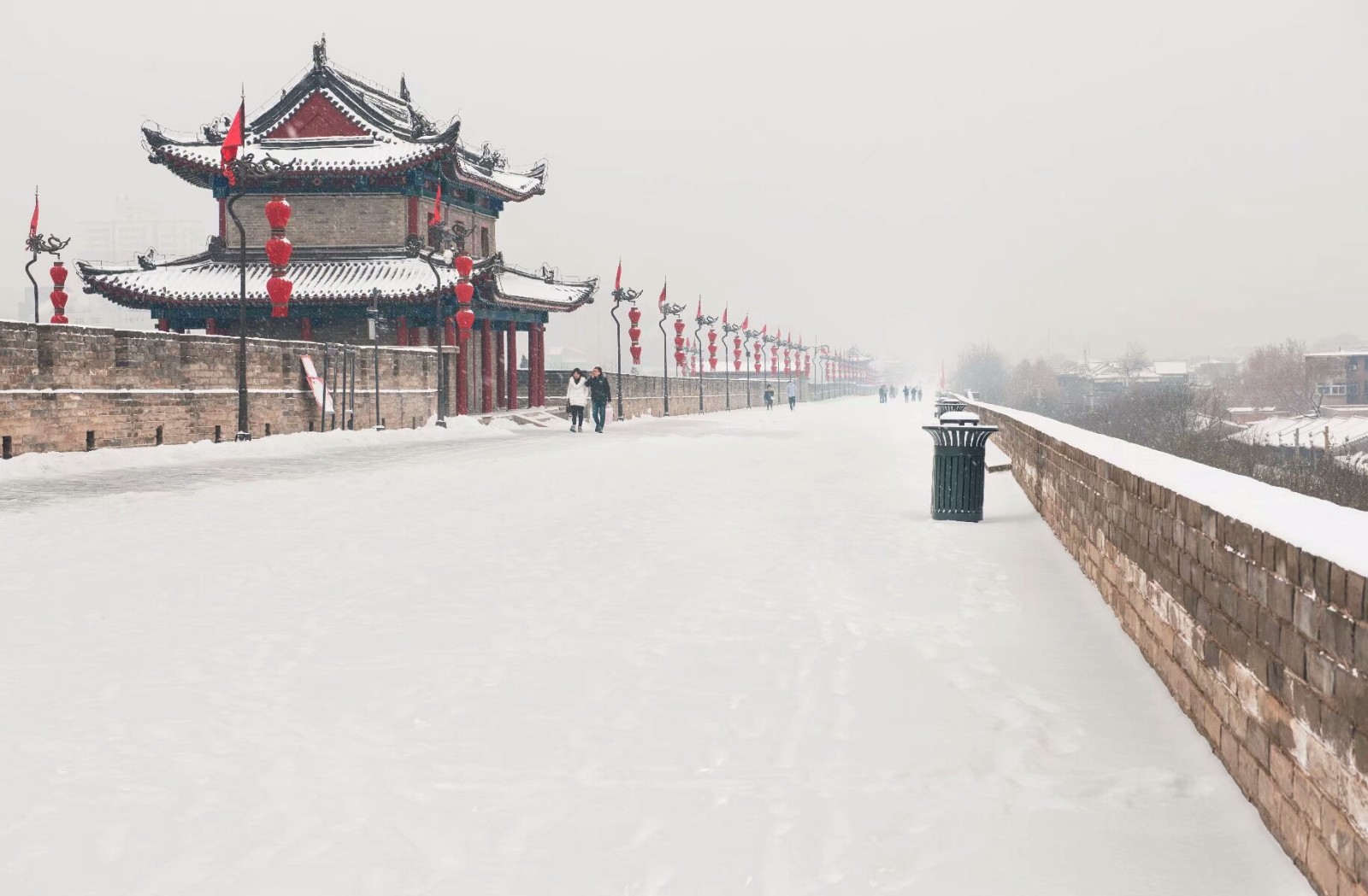长安雪,最中国(33张西安城墙雪景,告诉你长安雪到底有多美)