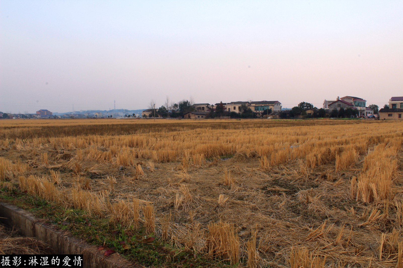 冬日里湖南长沙农村的田野美不胜收,这就是传说中的田园风光!