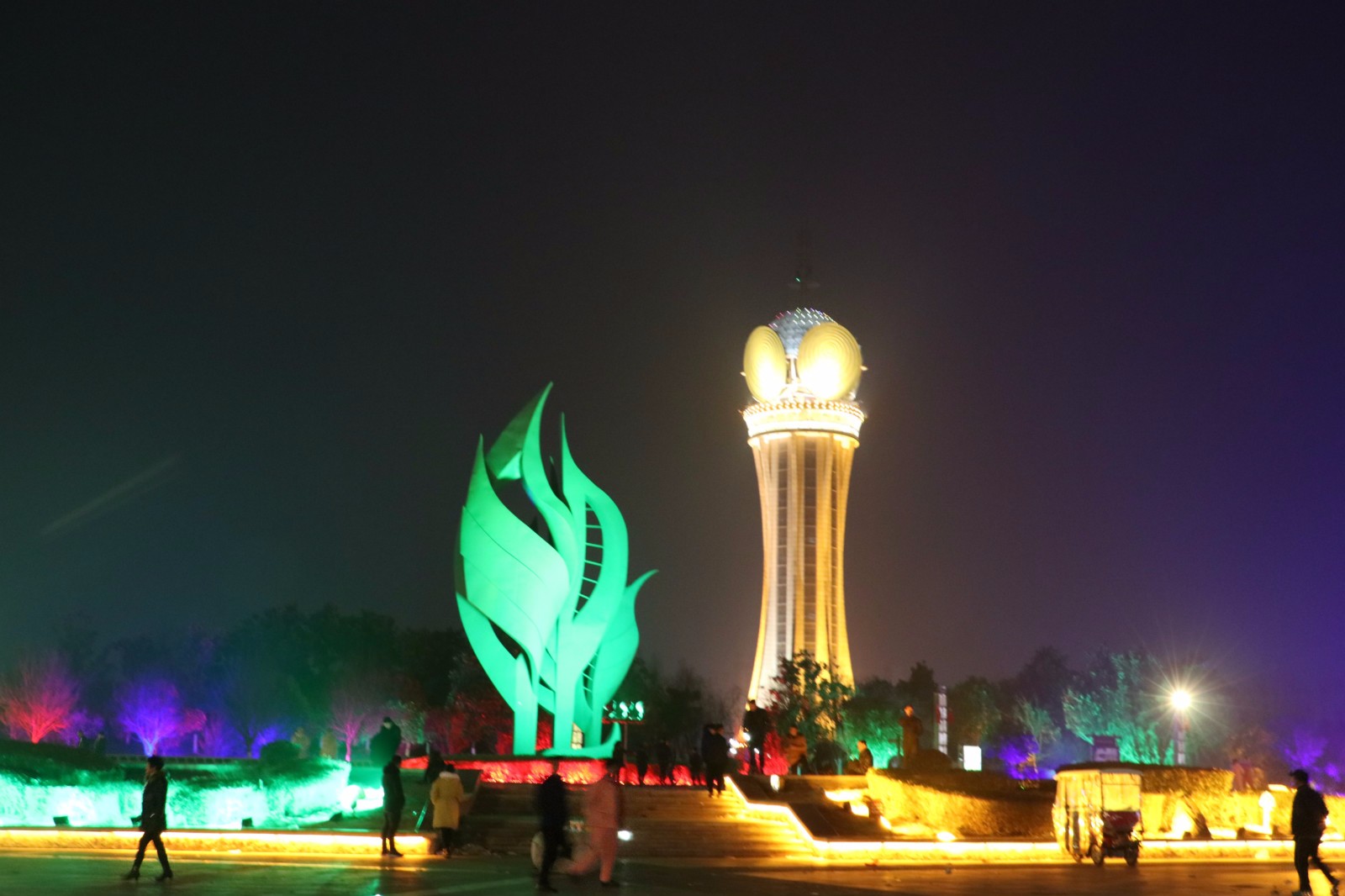 这美轮美奂的夜景当真是柘城?美的我已经不敢相信了