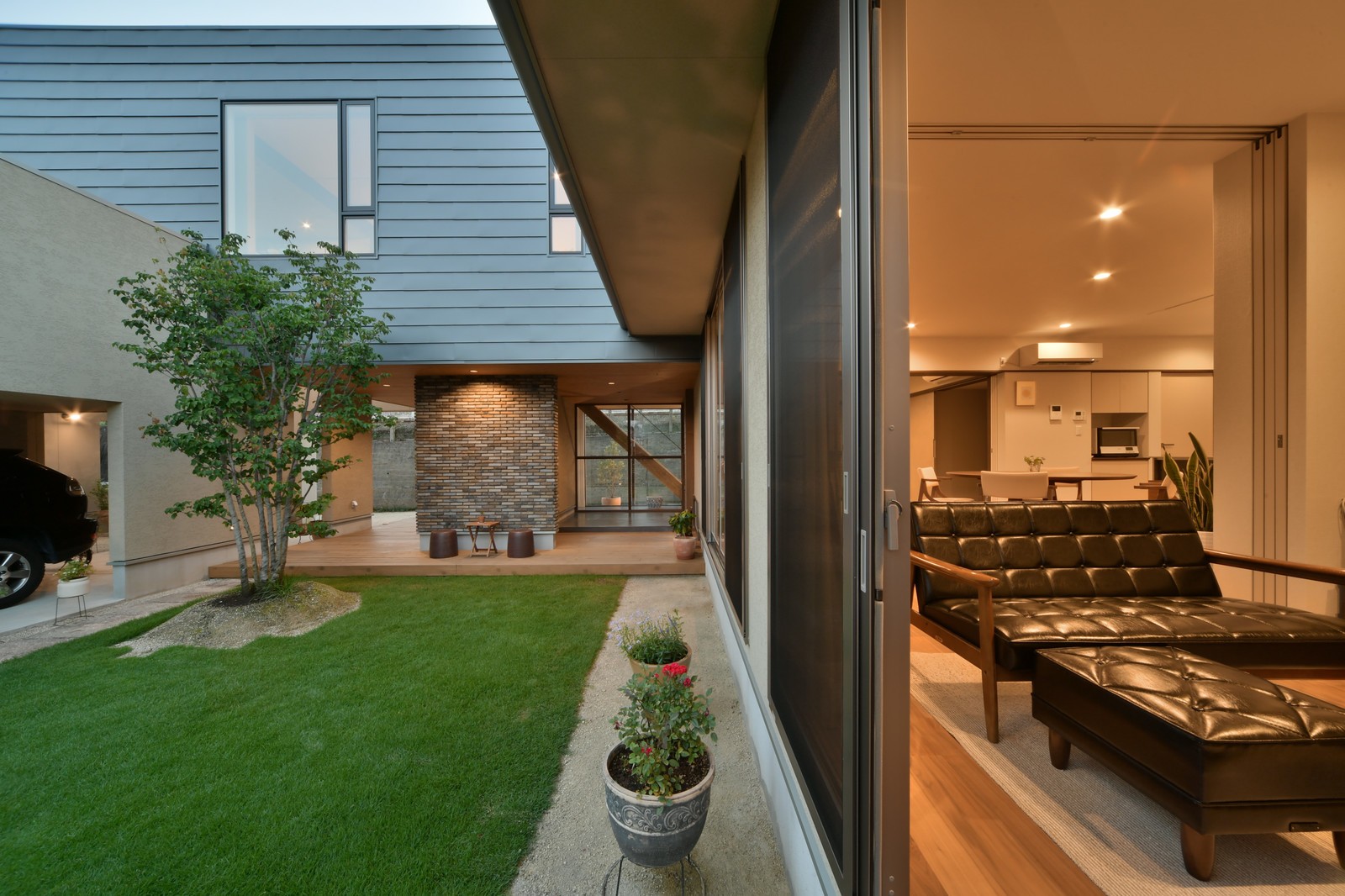 带景观庭院的日式独栋小别墅超有感觉