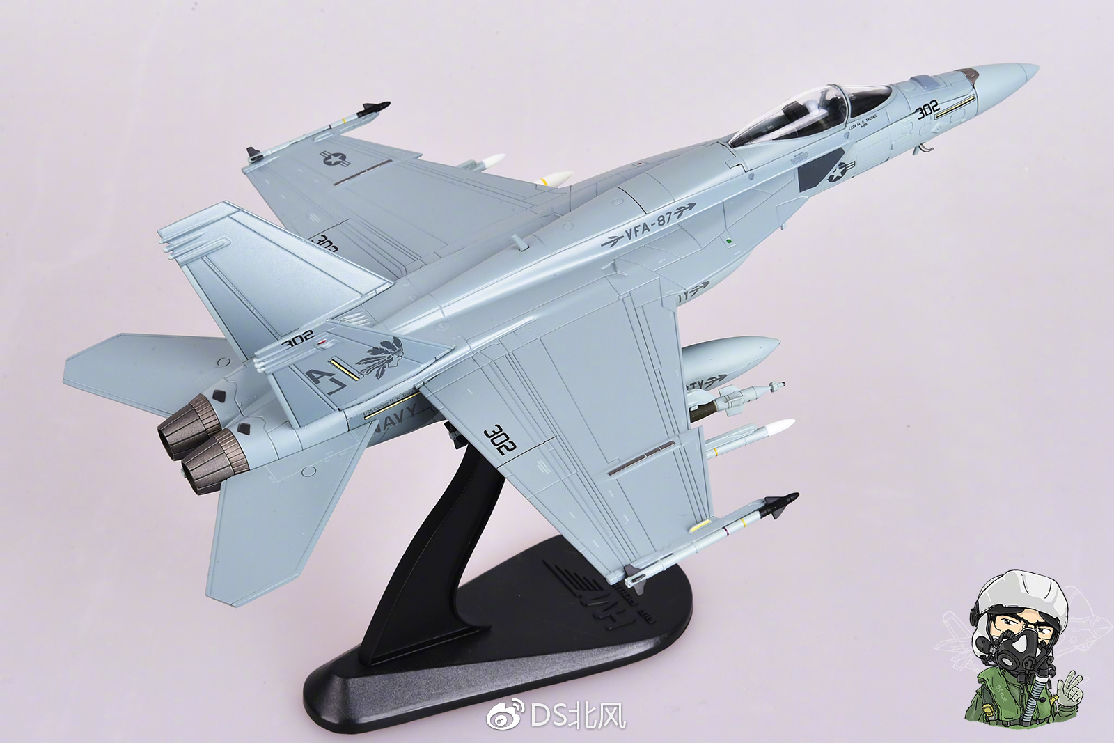 叙利亚战场的夺命"大黄蜂"f/a-18e"su-22 killer" 合金成品模型测评