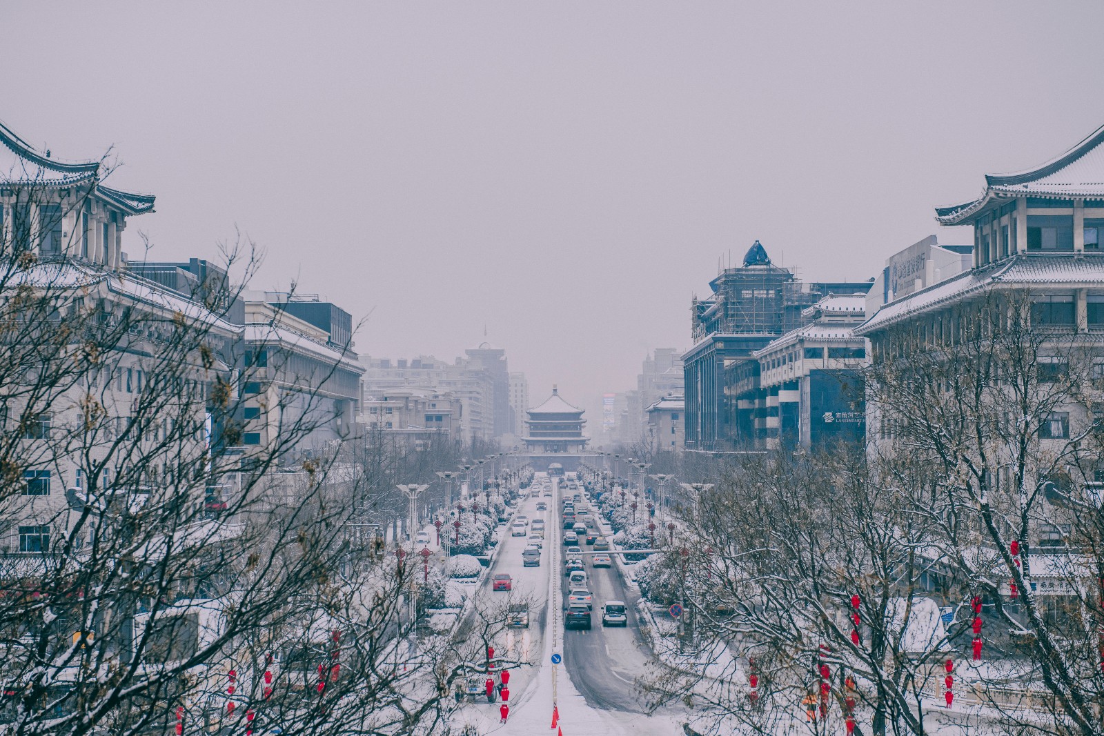 全国各地的朋友看了后都要来西安|雪景|西安|摄影_新浪新闻