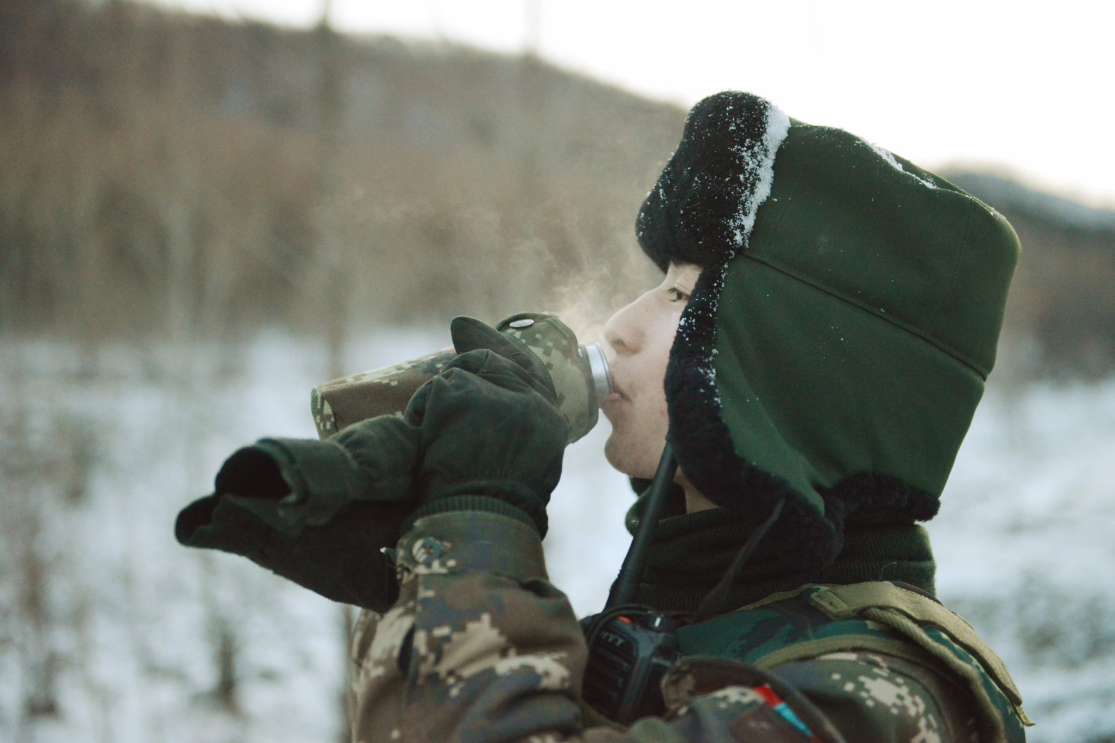 战士新年第一训 铮铮铁骨凝军魂,铁血融冰戍边关