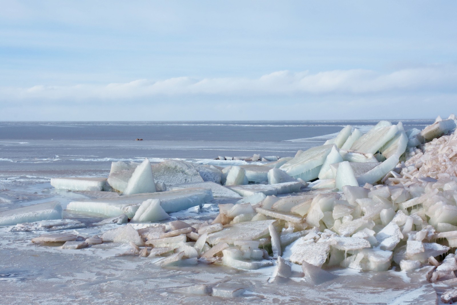 据了解,青海湖自去年12月24日开始结冰,直至今年1月29日才完全封冻