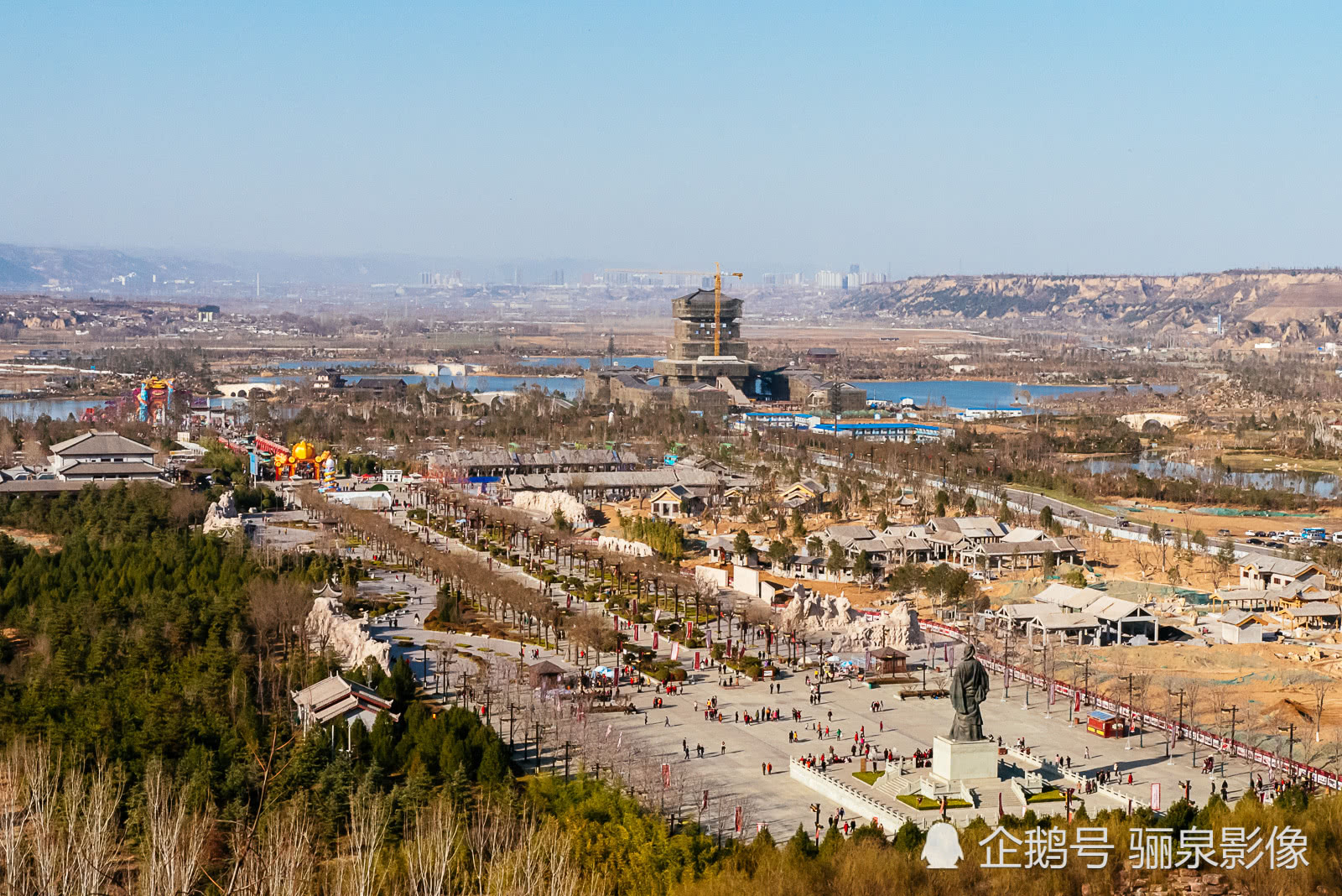 陕西韩城:史圣司马迁祠 依据山岭 高峻挺拔 气势雄伟
