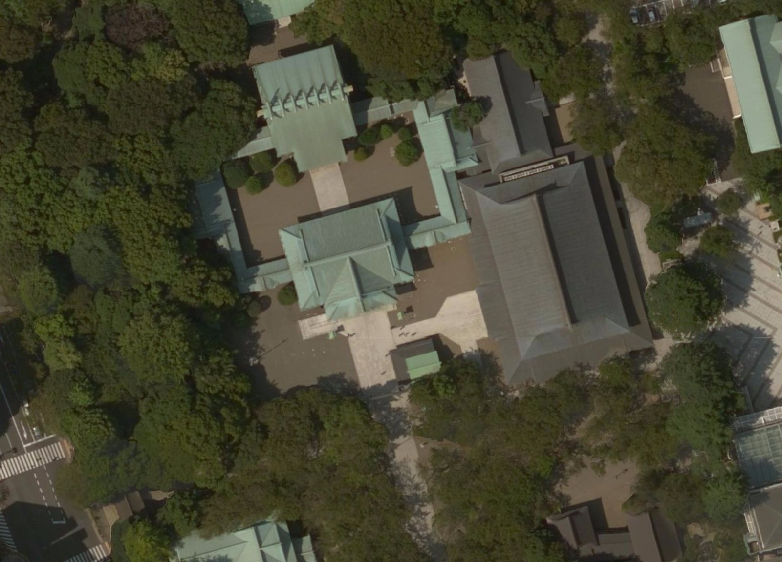 日本靖国神社俯瞰图图片