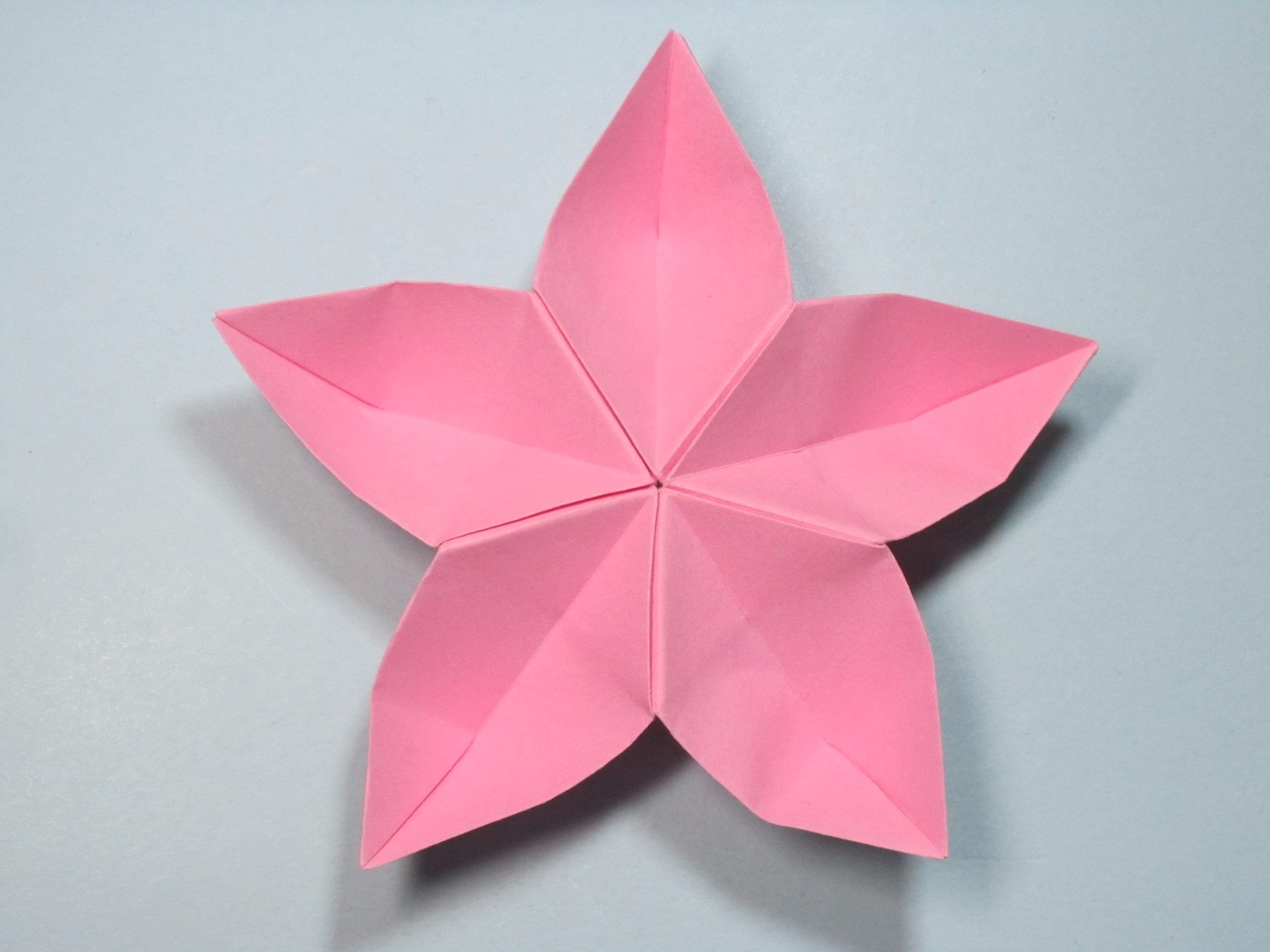 折纸简单的花朵5花瓣图片
